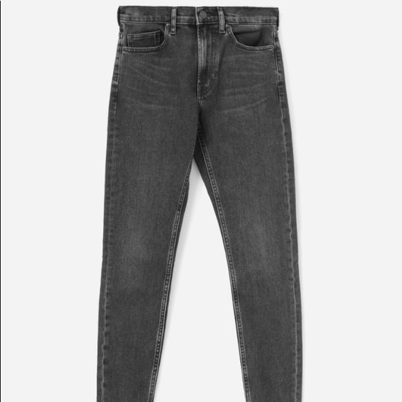 Everlane Denim - Everlane mid rise skinny jean in black denim